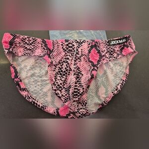 JOCKMAIL Pink Snake Print Men's Briefs